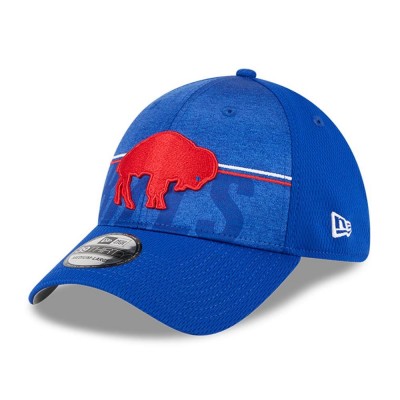 Бейсболка Buffalo Bills New Era 2023 NFL Training Camp Throwback 39THIRTY - Royal