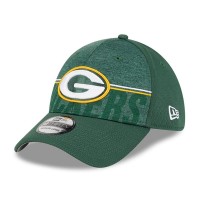 Бейсболка Green Bay Packers New Era Green 2023 NFL Training Camp 39THIRTY