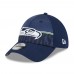 Бейсболка Seattle Seahawks New Era Navy 2023 NFL Training Camp 39THIRTY