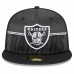 Бейсболка Las Vegas Raiders New Era 2023 NFL Training Camp 59FIFTY - Black