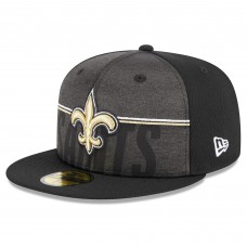 Бейсболка New Orleans Saints New Era 2023 NFL Training Camp 59FIFTY - Black