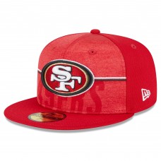 Бейсболка San Francisco 49ers New Era 2023 NFL Training Camp 59FIFTY - Scarlet