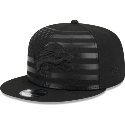Бейсболка Detroit Lions New Era Black Independent 9FIFTY Snapback