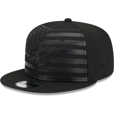 Бейсболка Miami Dolphins New Era Black Independent 9FIFTY