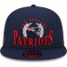 Бейсболка New England Patriots New Era Collegiate Trucker 9FIFTY - Navy
