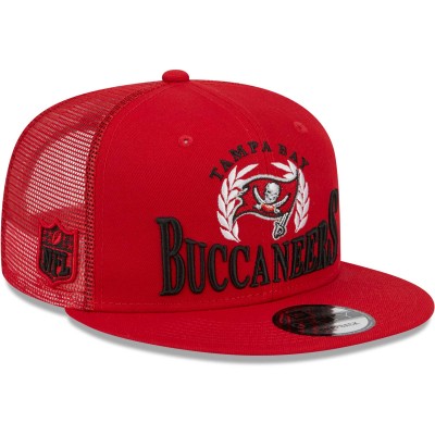 Бейсболка Tampa Bay Buccaneers New Era Collegiate Trucker 9FIFTY - Red