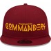 Бейсболка Washington Commanders New Era Word 9FIFTY - Burgundy