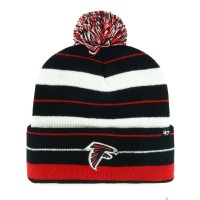 Atlanta Falcons 47 Powerline Cuffed Knit Hat with Pom - Black