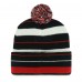 Шапка с помпоном Atlanta Falcons 47 Powerline Cuffed Knit - Black
