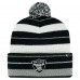 Шапка с помпоном Las Vegas Raiders 47 Womens Powerline Cuffed Knit - Black