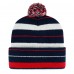 Шапка с помпоном New England Patriots 47 Powerline Cuffed Knit - Navy