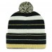 Шапка с помпоном New Orleans Saints 47 Black Powerline Cuffed Knit
