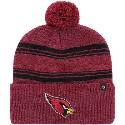 Шапка с помпоном Arizona Cardinals 47 Fadeout Cuffed Knit - Cardinal