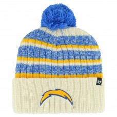 Шапка с помпоном Los Angeles Chargers 47  Tavern Cuffed Knit - Natural