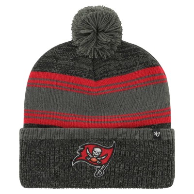 Шапка с помпоном Tampa Bay Buccaneers '47 Fadeout Cuffed Knit - Pewter