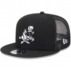 Бейсболка Dallas Cowboys New Era Black Retro Joe Main Trucker 9FIFTY Snapback
