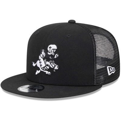 Бейсболка Dallas Cowboys New Era Black Retro Joe Main Trucker 9FIFTY Snapback