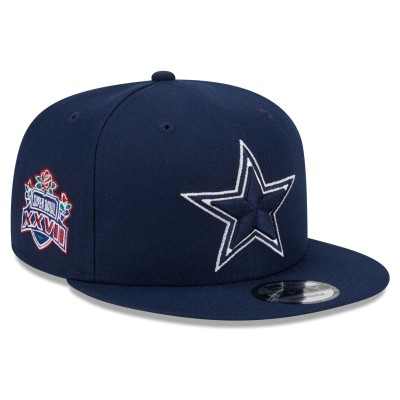 Бейсболка Dallas Cowboys New Era Navy Main Patch 9FIFTY Snapback