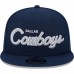 Бейсболка Dallas Cowboys New Era Main Script 9FIFTY - Navy