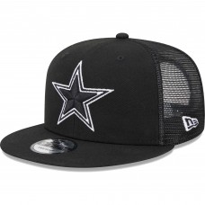 Бейсболка Dallas Cowboys New Era Black Main Trucker 9FIFTY Snapback