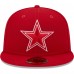 Бейсболка Dallas Cowboys New Era Scarlet Super Bowl XXVII Main Patch 59FIFTY