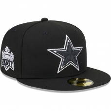 Бейсболка Dallas Cowboys New Era Black Main Patch 59FIFTY
