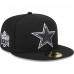 Бейсболка Dallas Cowboys New Era Black Main Patch 59FIFTY