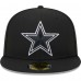 Бейсболка Dallas Cowboys New Era Black Main Patch 59FIFTY
