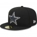 Бейсболка Dallas Cowboys New Era Black Main Patch 59FIFTY
