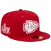 Бейсболка Kansas City Chiefs New Era Scarlet Super Bowl LIV Main Patch 59FIFTY