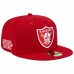 Бейсболка Las Vegas Raiders New Era Super Bowl XVIII Main Patch 59FIFTY - Scarlet