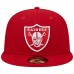 Бейсболка Las Vegas Raiders New Era Super Bowl XVIII Main Patch 59FIFTY - Scarlet