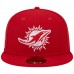 Бейсболка Miami Dolphins New Era Scarlet 1993 Hawaii Pro Bowl Main Patch 59FIFTY Fitted
