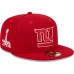 Бейсболка New York Giants New Era Scarlet Super Bowl XLVI Main Patch 59FIFTY