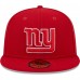 Бейсболка New York Giants New Era Scarlet Super Bowl XLVI Main Patch 59FIFTY