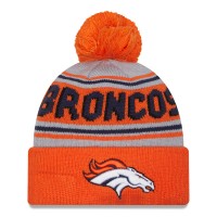 Шапка с помпоном Denver Broncos New Era  Main Cuffed Knit - Orange