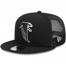 Бейсболка Atlanta Falcons New Era Black Throwback Main Trucker 9FIFTY Snapback