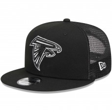 Бейсболка Atlanta Falcons New Era Black Main Trucker 9FIFTY Snapback