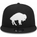 Бейсболка Buffalo Bills New Era Black Throwback Main Trucker 9FIFTY Snapback
