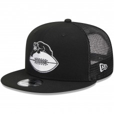 Бейсболка Chicago Bears New Era Black Throwback Main Trucker 9FIFTY Snapback