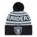Шапка с помпоном Las Vegas Raiders New Era  Main Cuffed Knit - Black