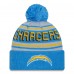 Шапка с помпоном Los Angeles Chargers New Era  Main Cuffed Knit - Powder Blue