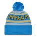 Шапка с помпоном Los Angeles Chargers New Era  Main Cuffed Knit - Powder Blue