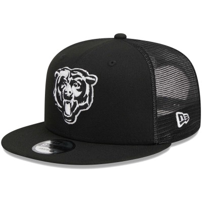 Бейсболка Chicago Bears New Era Black Alternate Logo Main Trucker 9FIFTY Snapback