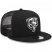 Бейсболка Chicago Bears New Era Black Alternate Logo Main Trucker 9FIFTY Snapback