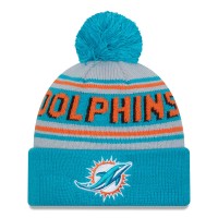 Шапка с помпоном Miami Dolphins New Era Aqua Main