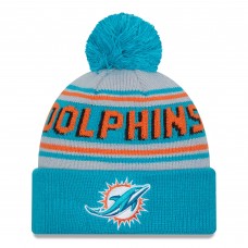 Шапка с помпоном Miami Dolphins New Era Aqua Main