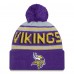 Шапка с помпоном Minnesota Vikings New Era Purple Main
