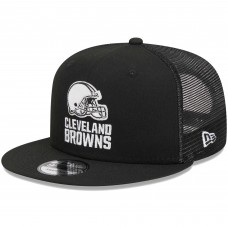 Бейсболка Cleveland Browns New Era Black Main Trucker 9FIFTY Snapback