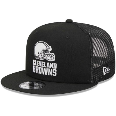 Бейсболка Cleveland Browns New Era Black Main Trucker 9FIFTY Snapback